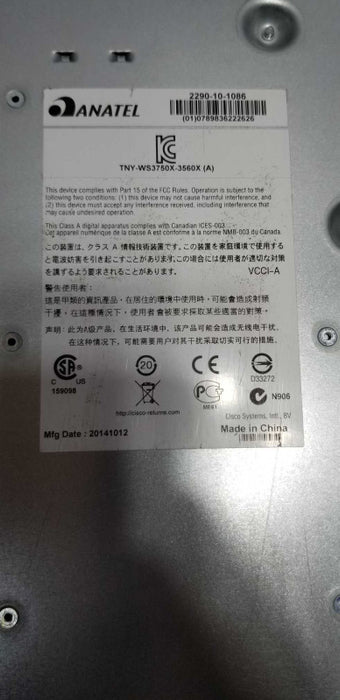 Cisco Catalyst 3560X PoE+ With C3KX-NM-1G Network Module =