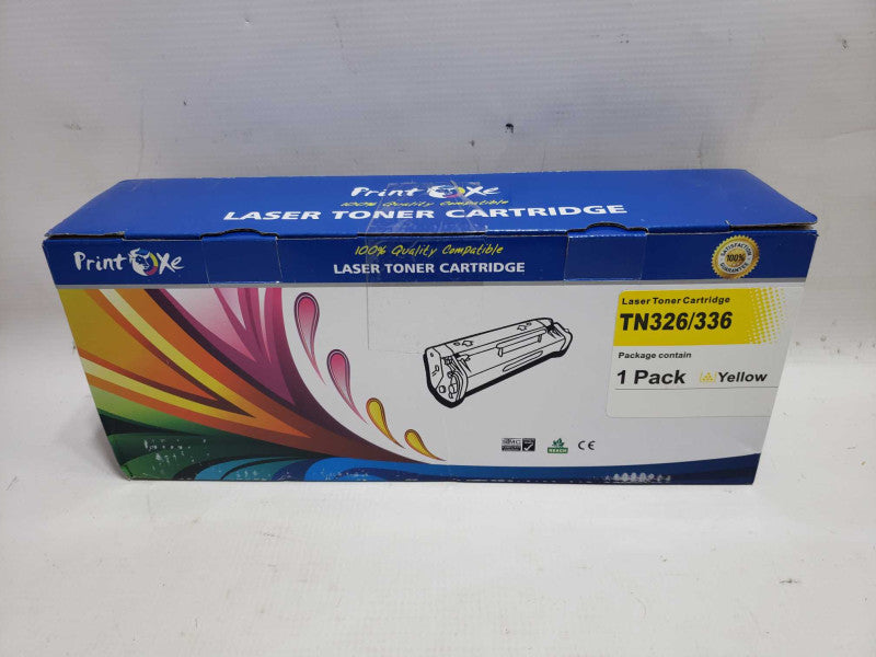 PrintOxe TN326/336 Laser Toner Cartridge 1 Pack Yellow [