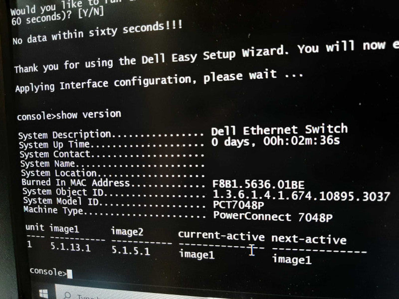 Dell PowerConnect 7048P 48-Port Gigabit POE+ Switch, FACTORY RESET ~