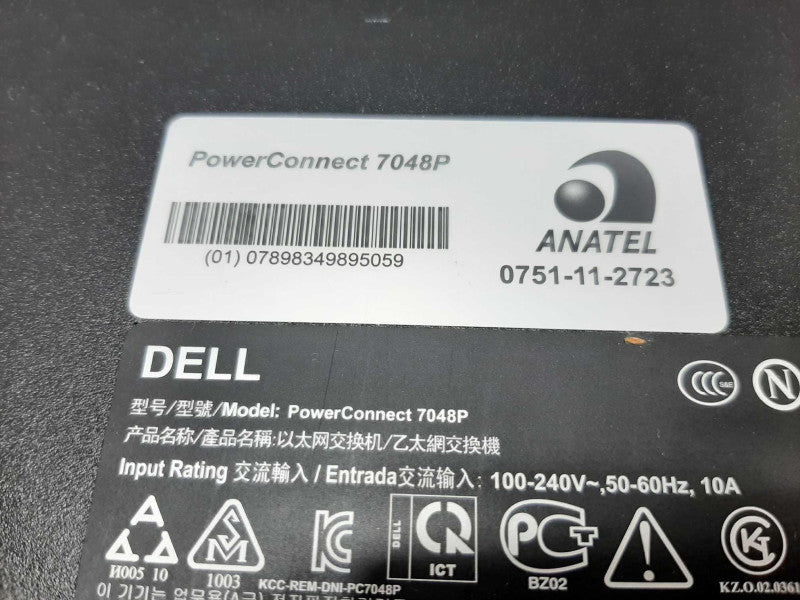 Dell PowerConnect 7048P 48-Port Gigabit POE+ Switch, FACTORY RESET ~