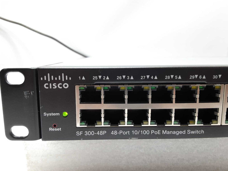 Cisco SF300-48P SRW248G4P-K9 48-Port 10/100 PoE Managed Switch _