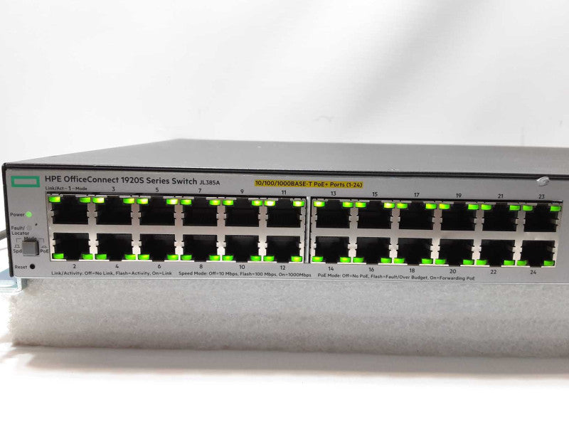 HP Aruba 24 port POE Switch. Office Connect. 1920S Series JL385A, AS-IS _