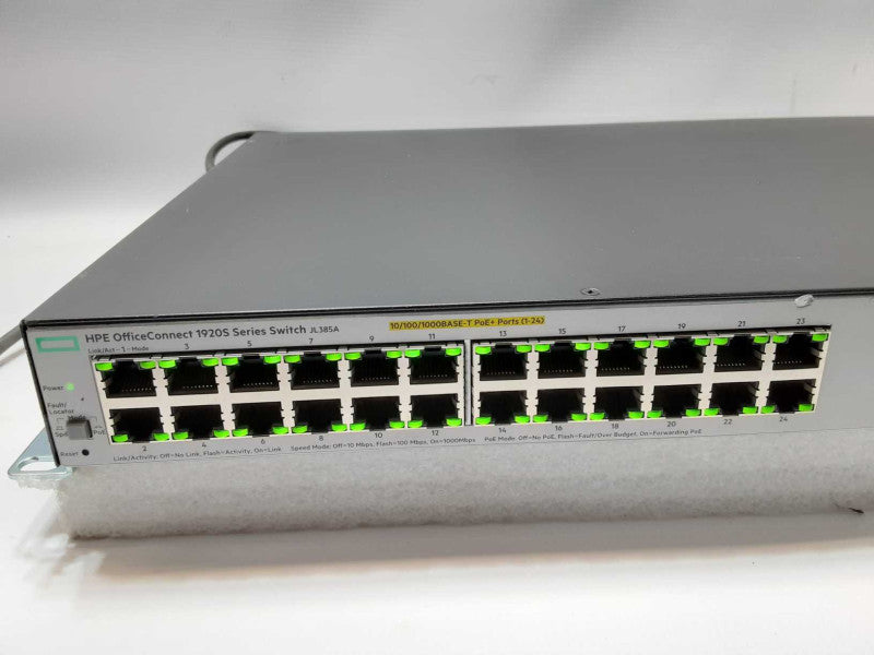 HP Aruba 24 port POE Switch. Office Connect. 1920S Series JL385A, AS-IS _