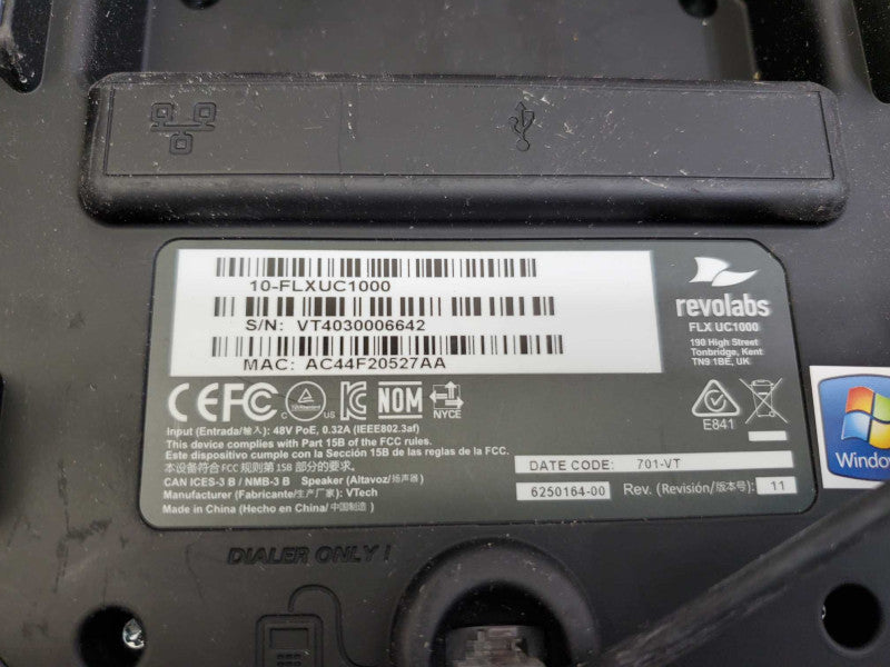RevoLabs FLX UC 1000 UC 1500 IP & USB Conference Phone AS-IS )