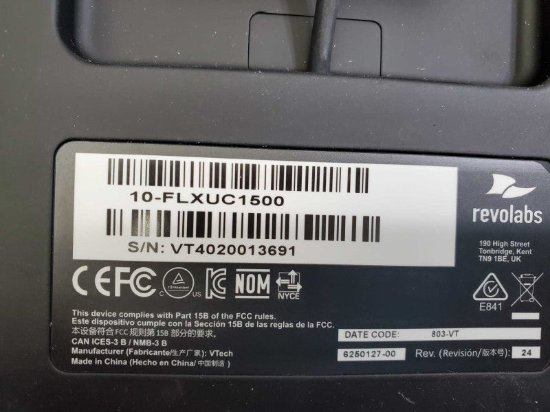 RevoLabs FLX UC 1000 UC 1500 IP & USB Conference Phone AS-IS )
