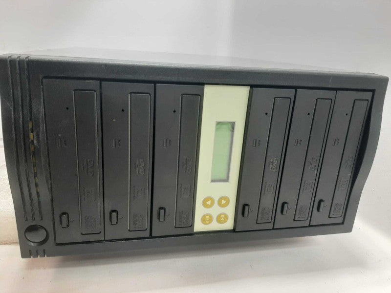 Black 6-Bays CD/DVD Duplicator Working ~