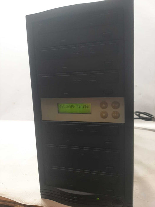 Black 6-Bays CD/DVD Duplicator Working ~