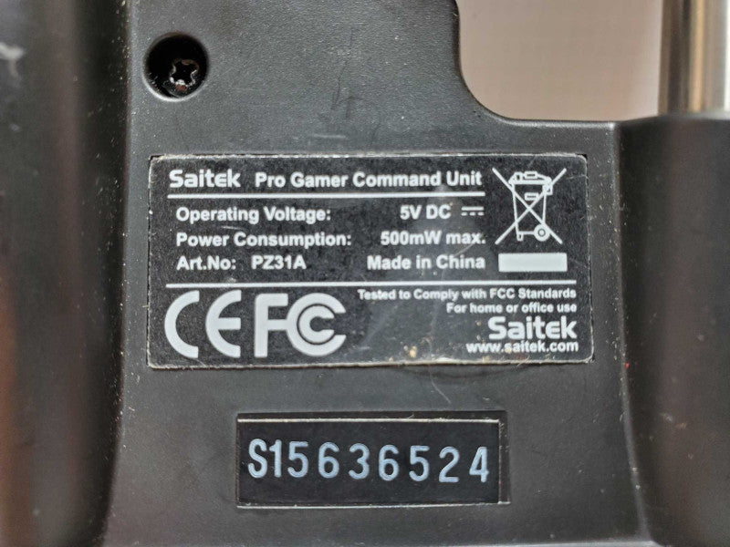 Saitek Left Hand Control Keyboard Pro Gamer Command Unit (