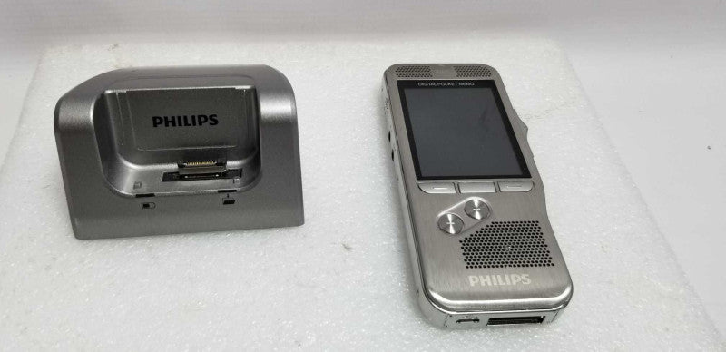 Philips Digital Pocket Memo 8000 (DPM8000) W/ Charging Cradle=