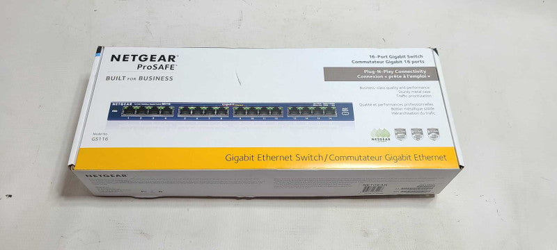 Netgear ProSafe 16 Port Gigabit Switch Model GS116 V2  $