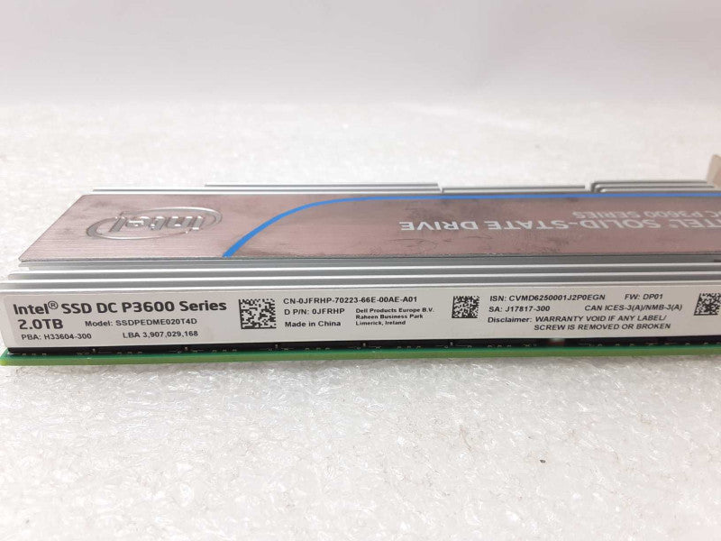 Intel SSD DC P3600 SSDPEDME020T4D 2.0TB PCI-E SSD _