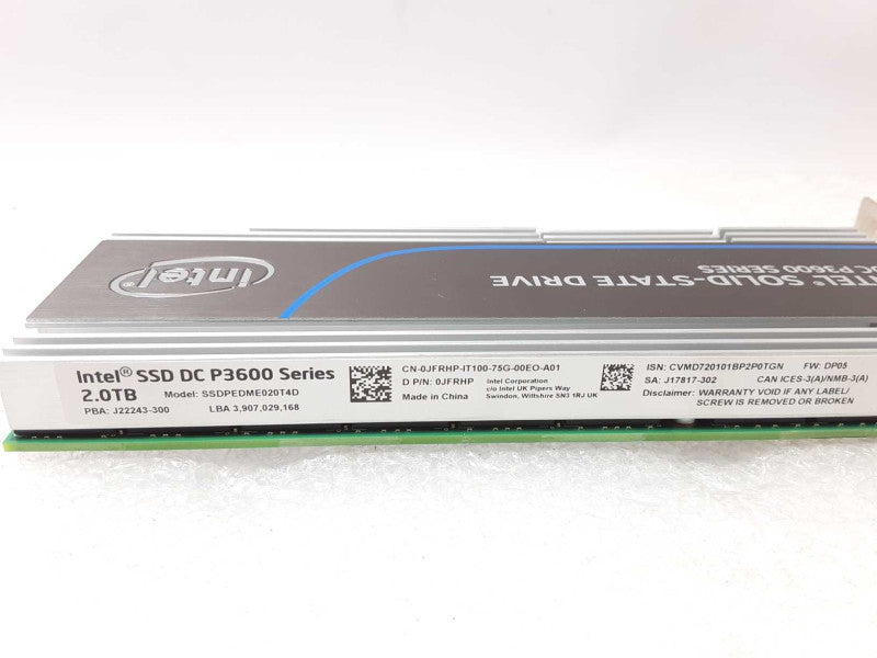Intel SSD DC P3600 SSDPEDME020T4D 2.0TB PCI-E SSD _