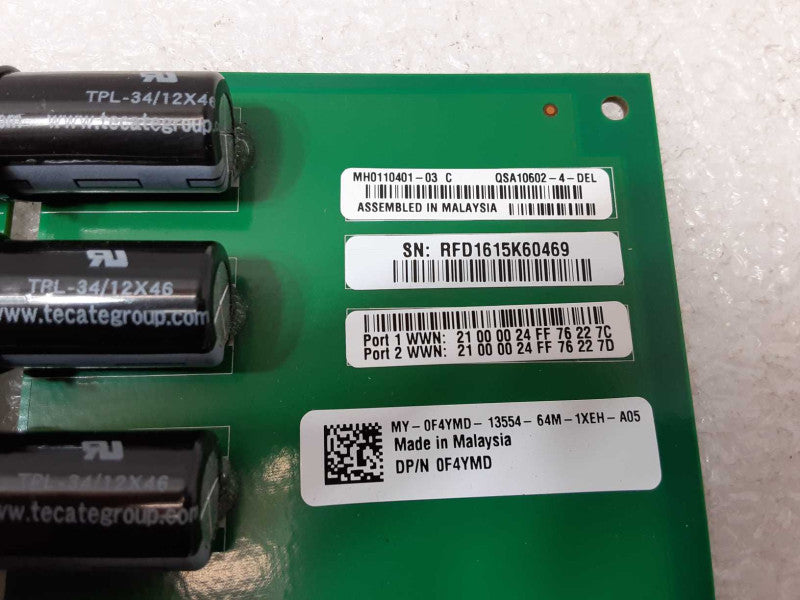DELL SC8000/9000 INTELLIGENT CACHE ADAPTER CARD QSA10602-4-Del 4GB 0F4YMD _