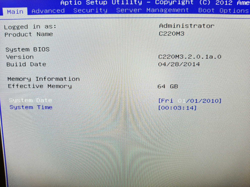 Cisco UCS C220 M3 1U Server 2x Xeon E5-2643 3.3GHZ QC/64GB, NO RAID/HDDs ~