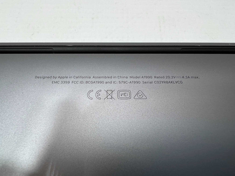 2019 MacBook Pro (15-inch) i9 CPU @ 2.3GHz 16GB RAM & 512GB Storage  -