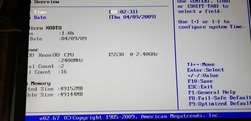 Supermicro X8DTU 2x Xeon E5530 @ 2.40ghz / 49gb ram / see notes #