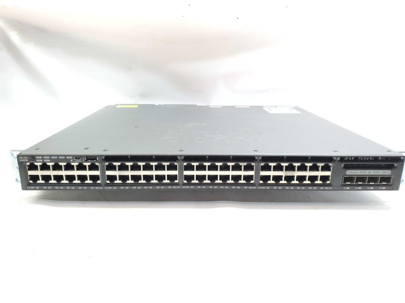 CISCO WS-C3650-48FS-S 48 Port Gigabit PoE+ Switch 2x 1025WAC PWR )