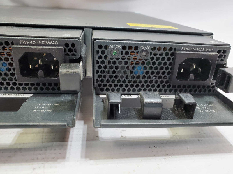 CISCO WS-C3650-48FS-S 48 Port Gigabit PoE+ Switch 2x 1025WAC PWR )