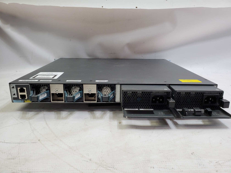 CISCO WS-C3650-48FS-S 48 Port Gigabit PoE+ Switch 2x 1025WAC PWR )