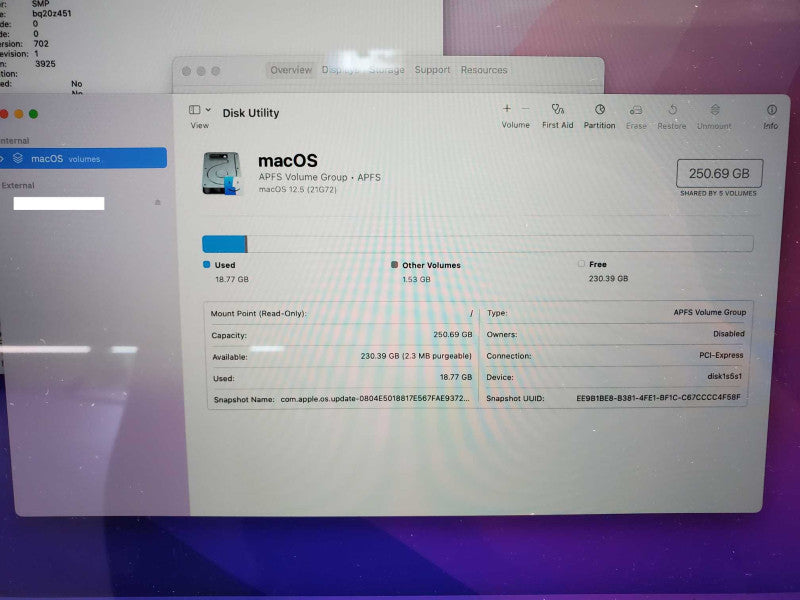 Apple Macbook Pro 15â 2016 Core i7-6700HQ @ 2.6 GHz 16GB 256SSD Radeon 450 2GB (
