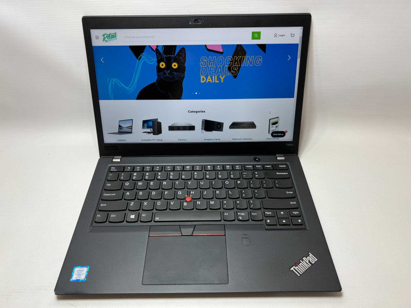 Lenovo T480s with i7-8650U CPU 24GB RAM & 512GB SSD Storage -