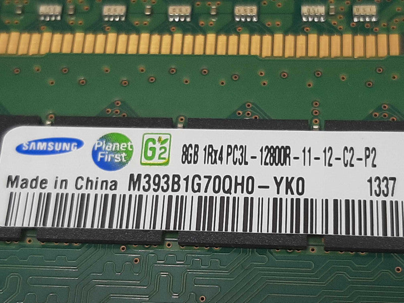Samsung 8GB 1Rx4 PC3L-12800R DDR3 1600 MHz M393B1G70QH0-YK0 ECC RAM ~