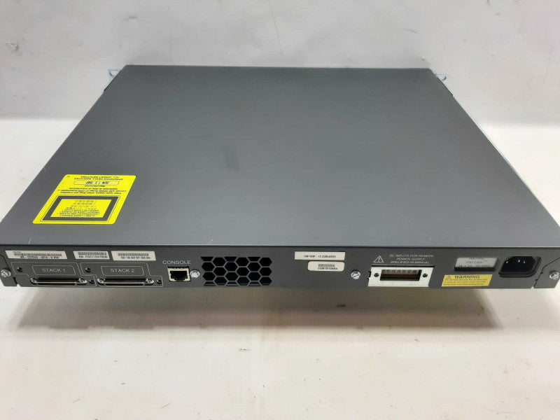 Cisco WS-C3750G-48TS-S 48 Port Gigabit Switch, FACTORY RESET ~