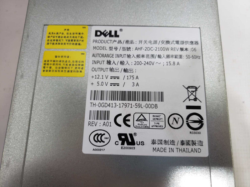 DELL 2100W POWER SUPPLY AHF-2DC-2100W REV [
