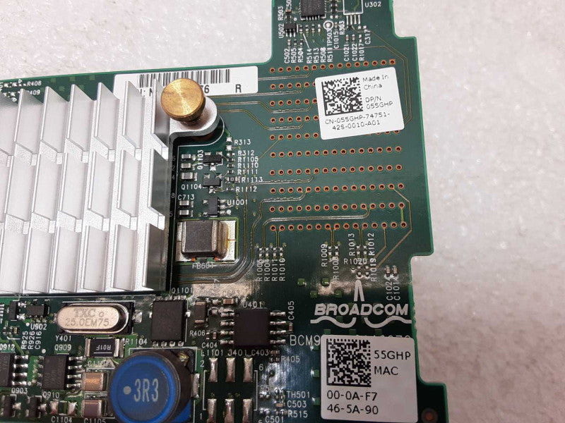 Dell Broadcom 57810S Dual Port 10Gb BASE-T Server Adapter for Blade 55GHP _