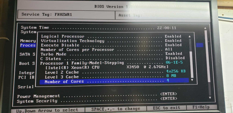 Dell E10S Server Xeon X3450 @ 2.67ghz / 8gb ram / see notes #