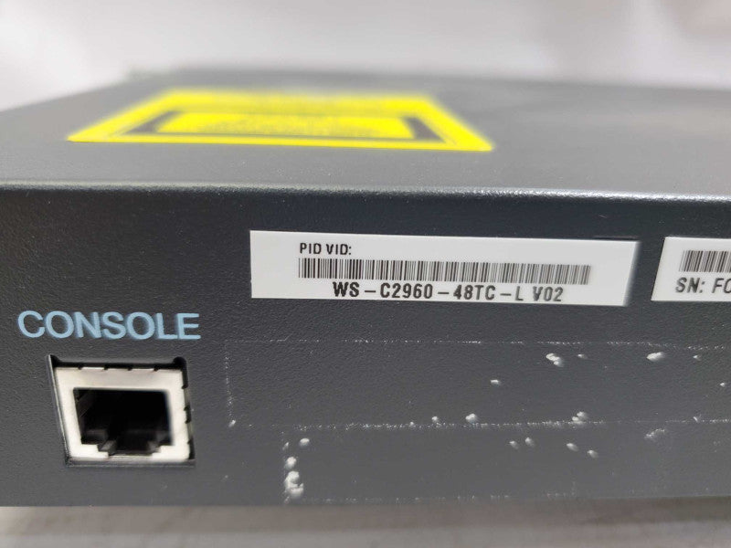 Cisco Catalyst WS-C2960-48TC-L V02 48x Port Ethernet Switch )