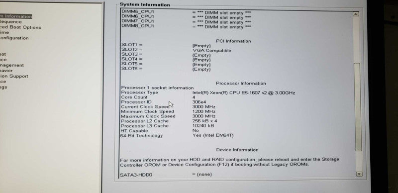Dell precision T3610 Xeon E5-1607 V2 @ 3.00ghz / 8gb ram / NVS 310 quadro #