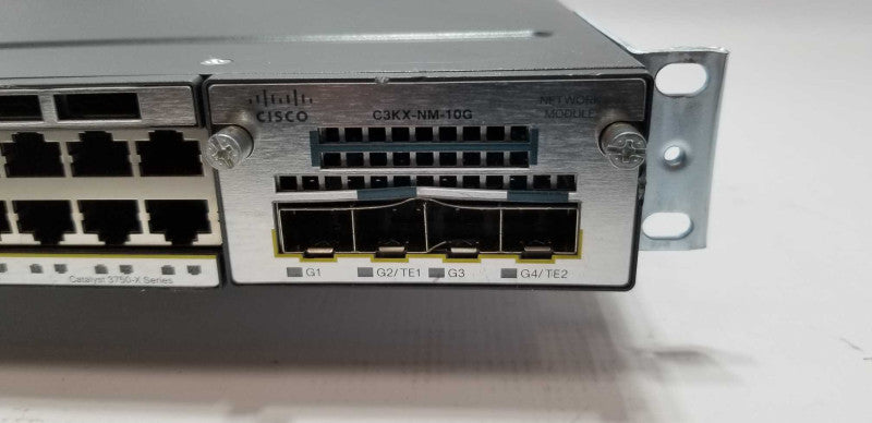 Cisco Catalyst WS-C3750X-24T-E 24 port Gigabit Ethernet Switch Dual Power=