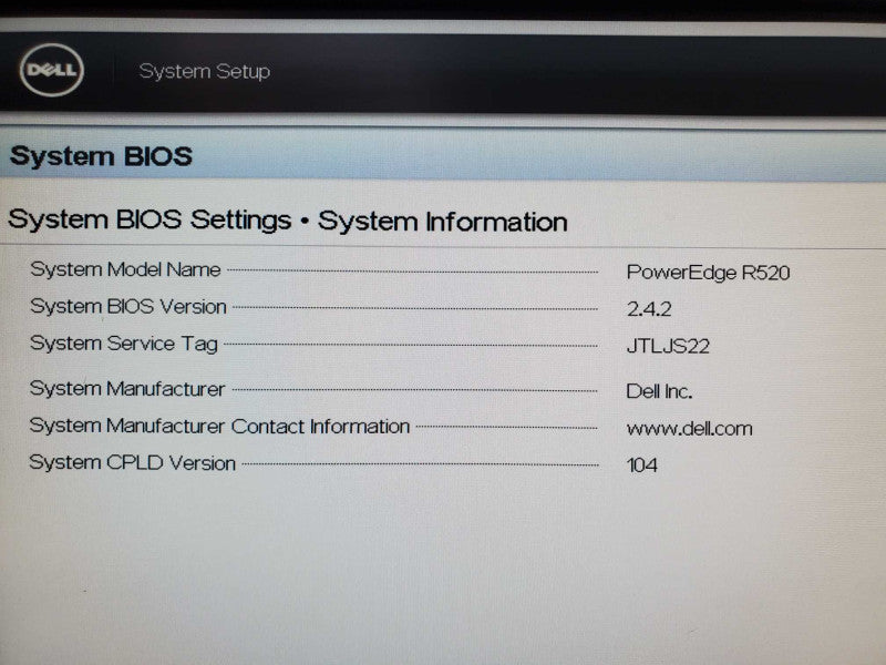 Dell PowerEdge R520 E5-2407 V2 2.4GHz 32GB DDR3 PERC H310 Mini |