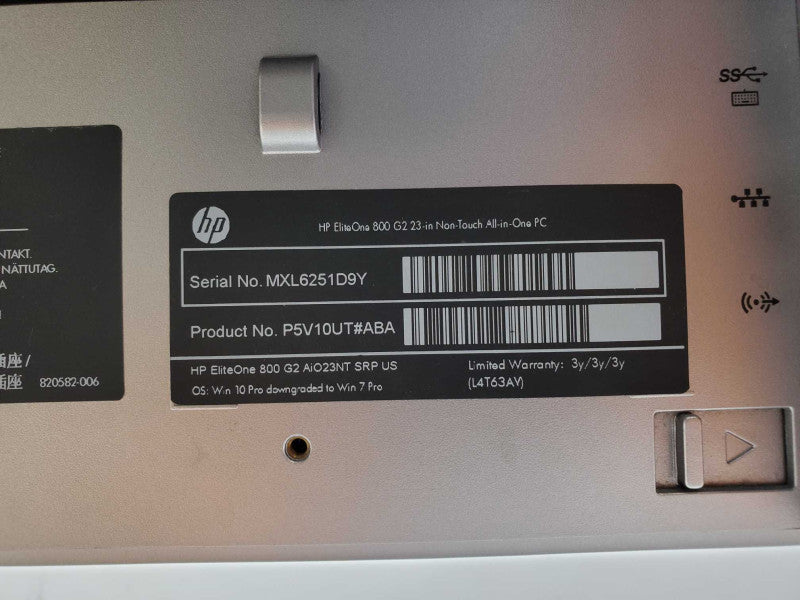 HP EliteOne 800 G2 23\\" FHD i7-6700 3.40GHz 8GB RAM No HDD (