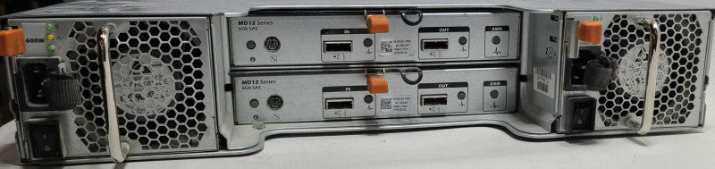 PowerVault MD1200 Storage Array w/ 2x 03DJRJ E01M001 Controllers, 2x PSU, 12x 3.5\\" $