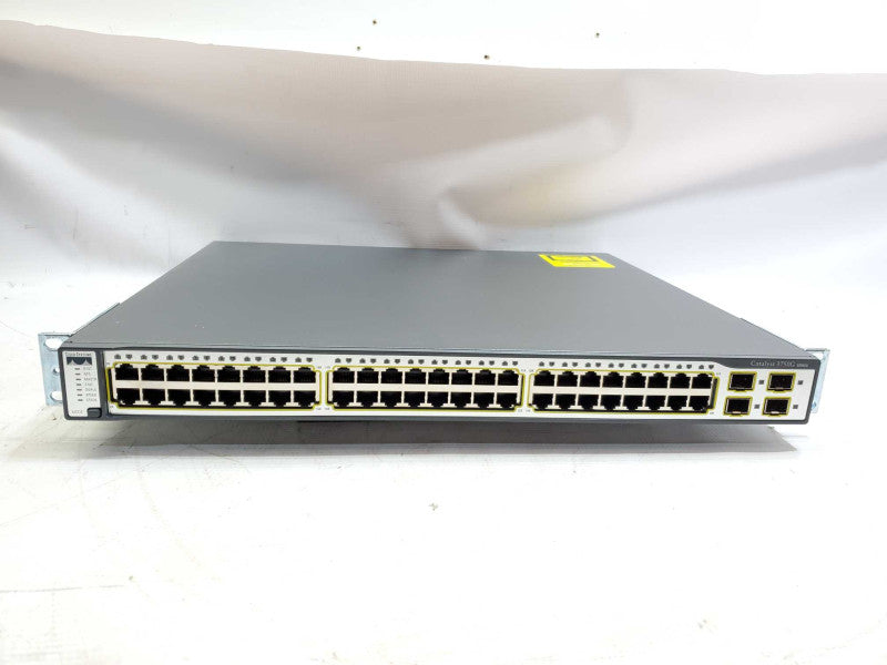 Cisco Catalyst 3750G WS-C3750G-48TS-S 48-Port Gigabit Network Switch_defaulted )