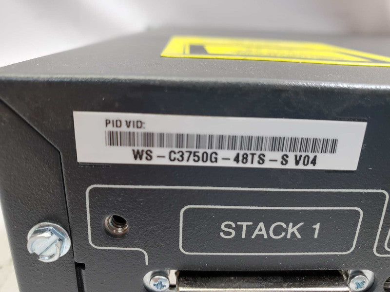 Cisco Catalyst 3750G WS-C3750G-48TS-S 48-Port Gigabit Network Switch_defaulted )