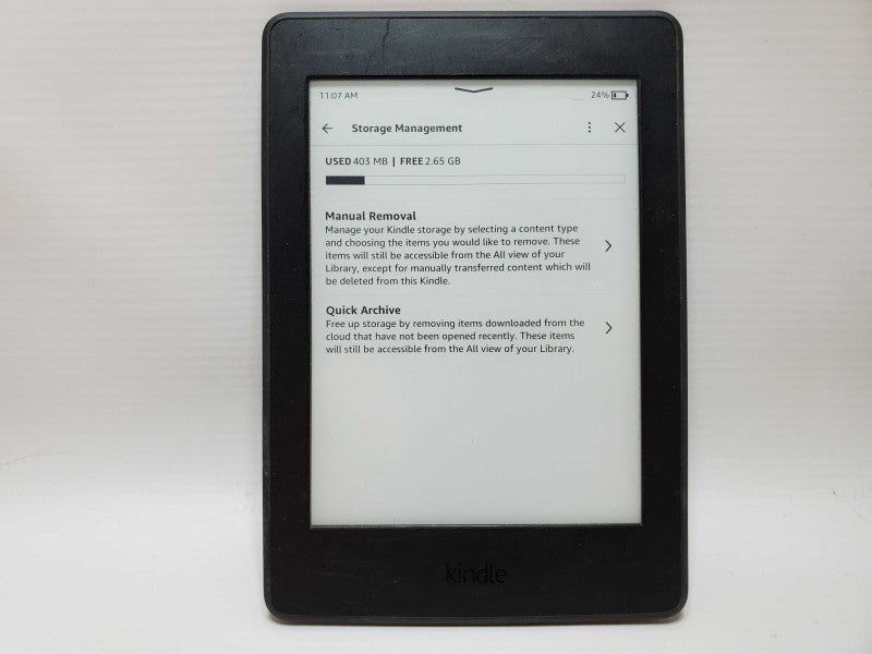 Amazon Kindle Paperwhite Back Lit 6\\" 7th Generation eReader Tablet Ads Black (