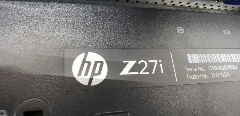HP Z Display Z27i 27in IPS LED Backlit Monitor 2560 x 1440 @ 60 Hz #