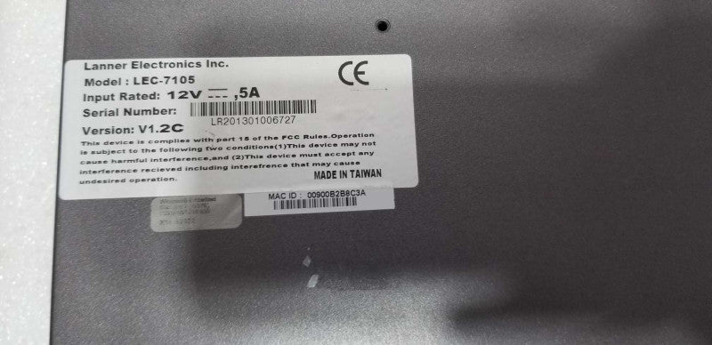 Lanner LEC-7105 Embedded Fanless Industrial Computer w/ Intel Atom 1.8Ghz IPC=