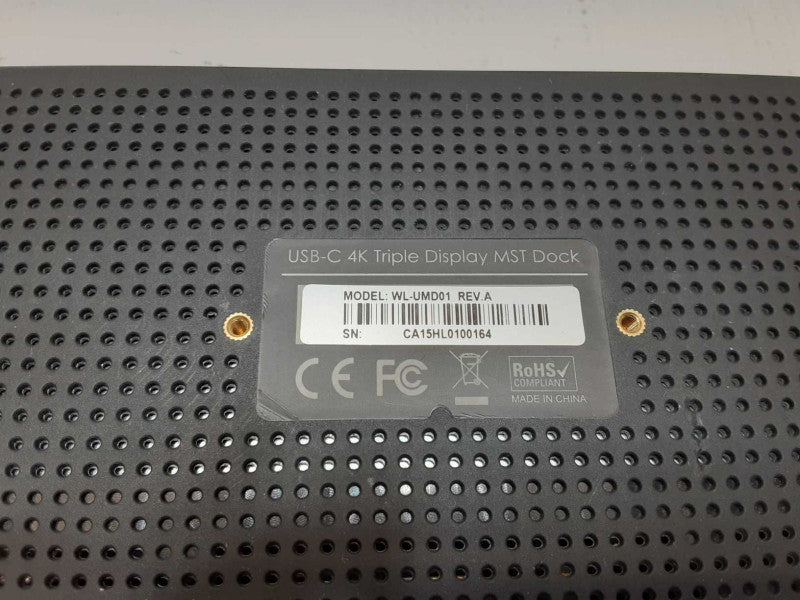 WAVLink USB-C 4K Triple Display MST Dock WL-UMD01, AS-IS _