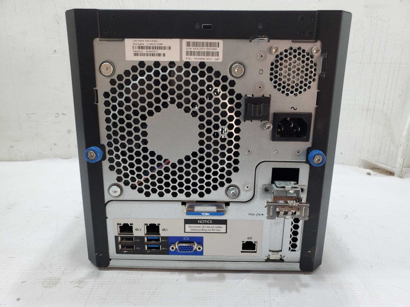 HP MicroServer Gen 8 E3-1220L V02 2.3GHz 8GB DDR3 B120i RAID Controller |