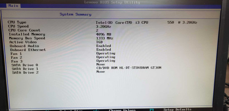 Lenovo Thinkcenter M90z AiO i3-550 @ 3.20ghz / 4gb ram / 23in #