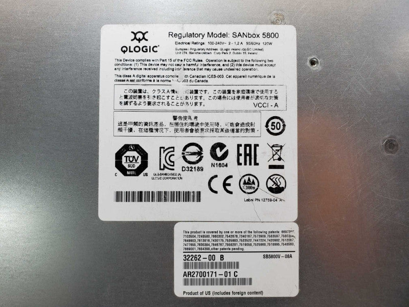 QLogic SANbox 5800 SB5800V-08A Switch (