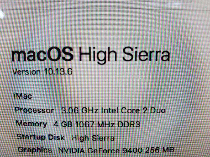 Apple iMac A1311 C2D 3.06GHz 4GB DDR3 500GB HDD (Wiped) |
