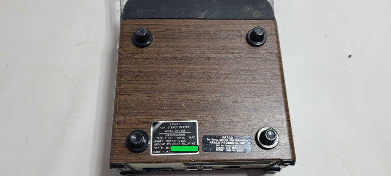 Vintage 1974 KRACO KS-555 CAR AUTO 8-TRACK STEREO TAPE PLAYER  $