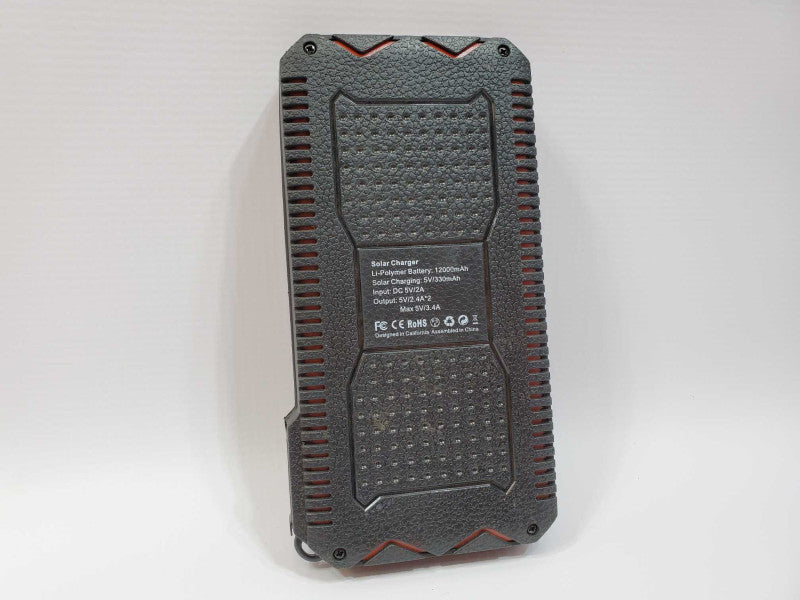 Portable External Solar Power Bank 90000mah Dual USB Batery charger for phone (