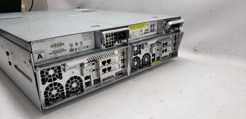 Nimble Storage Array CS200, CS400, ES1, 2x Controllers, 2x PSUs, NO HDDs #