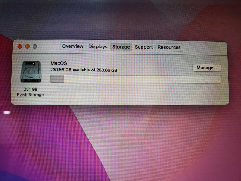 Apple MacBook Air 13" 2017 Core i5-5350U @ 1.8 GHz 8GB DDR3 250GB SSD (